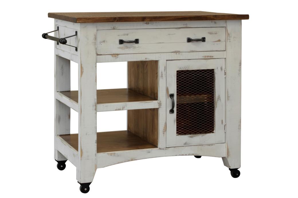 1 Drawer 1 Mesh Door Kitchen Island