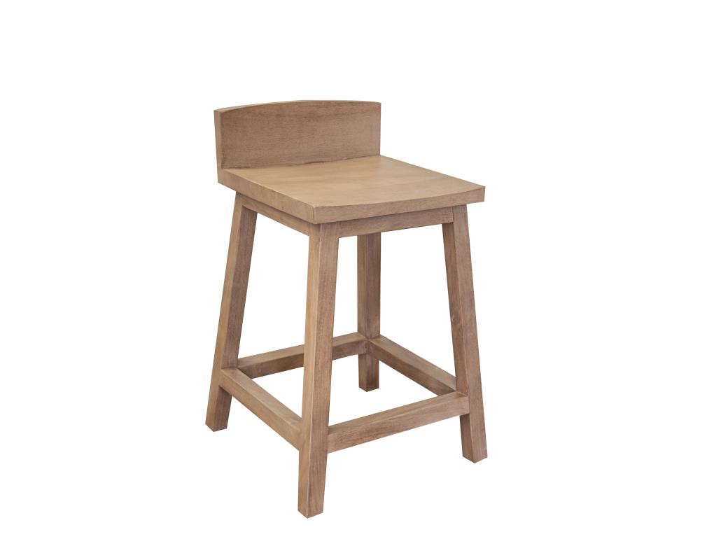 24" Wooden Barstool