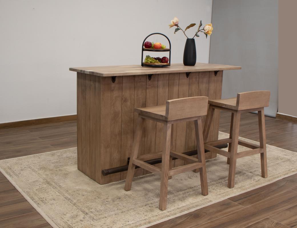 30" Wooden Barstool