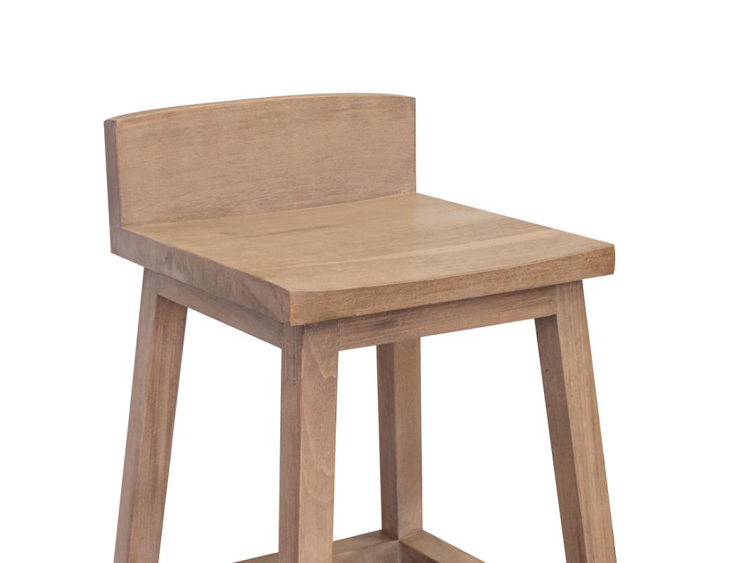24" Wooden Barstool