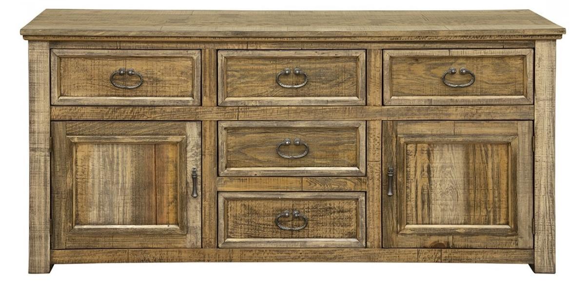 CLEARANCE! 5 Drawer 2 Door solid Wood Buffet