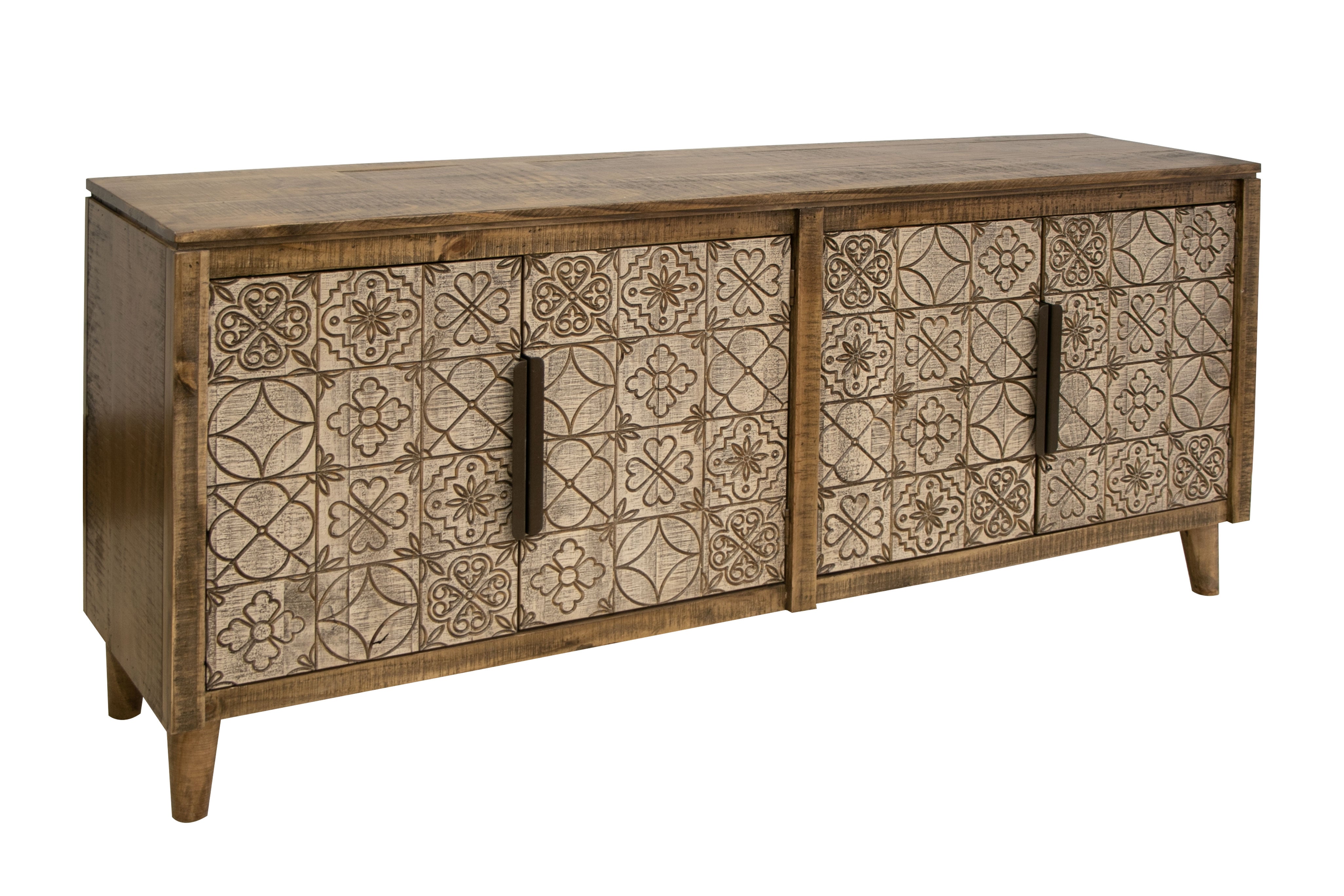 CLEARANCE! 4 Door Solid Wood Console