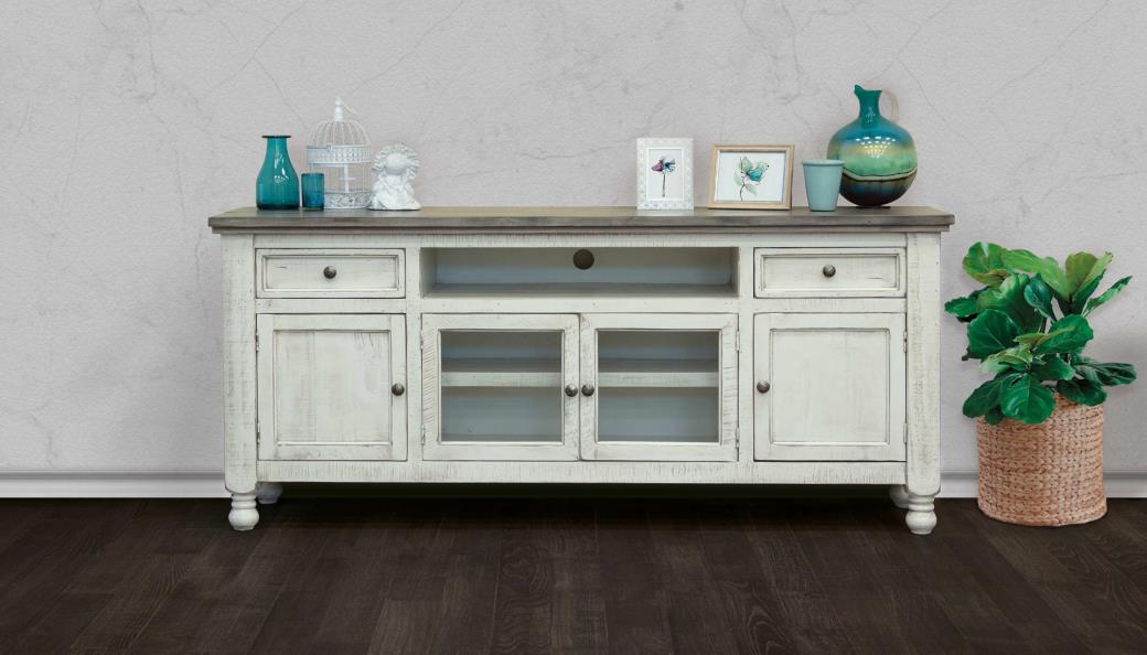 2 Drawer 4 Doors 80" TV Stand
