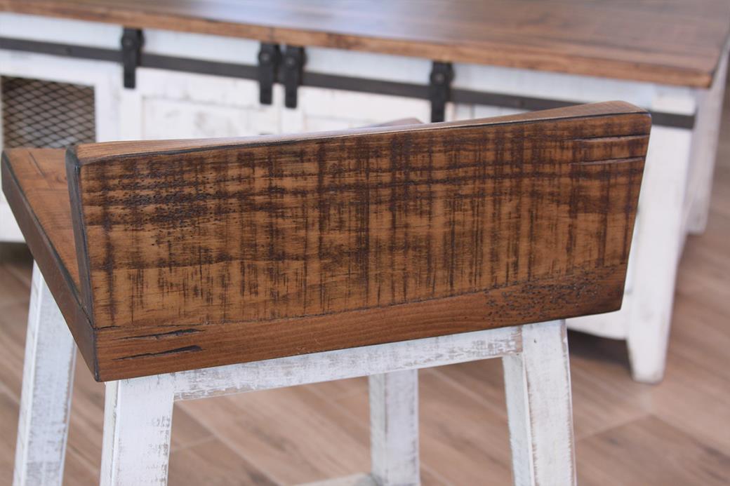 24" Wooden Stool
