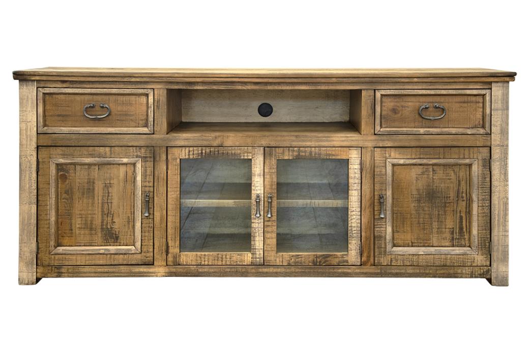 2 Drawer 4 Doors 80" TV Stand