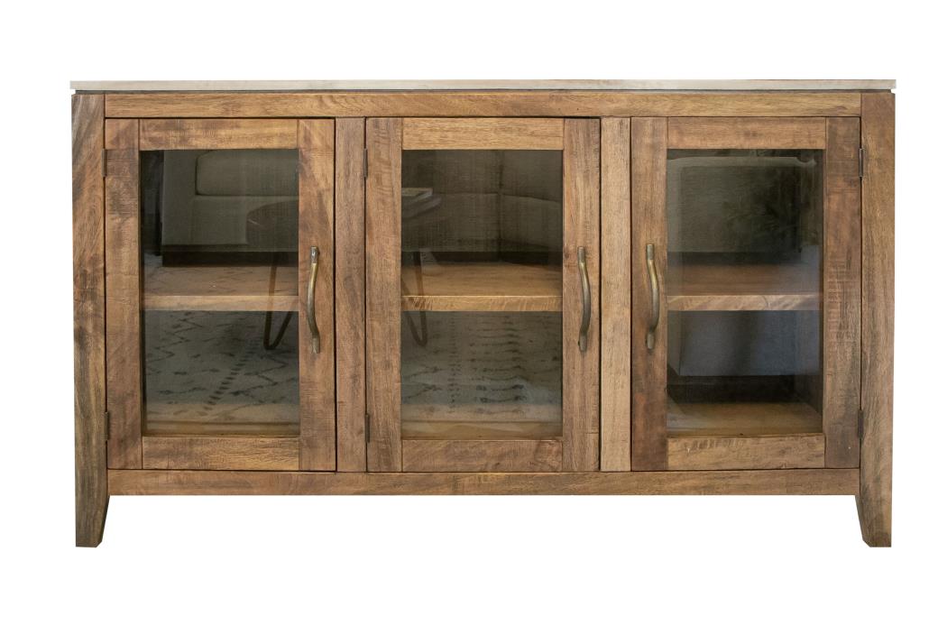 3 Glass Door Console