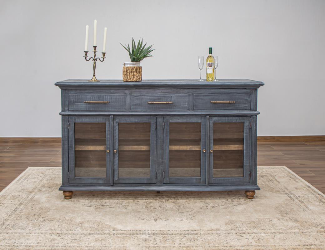 3 Drawer 4 Door Console