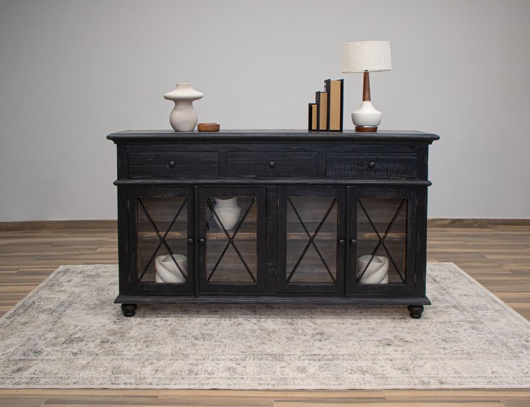 3 Drawer 4 Doors 70" Console