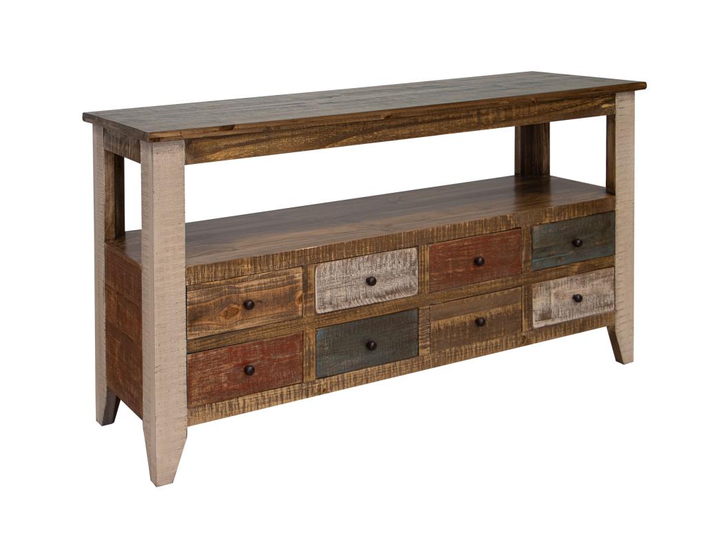 8 Drawer Sofa Table