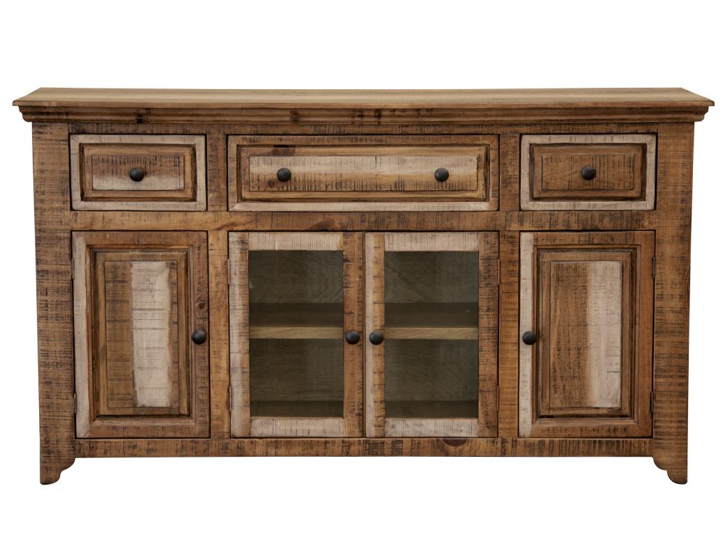 3 Drawer 4 Door Console