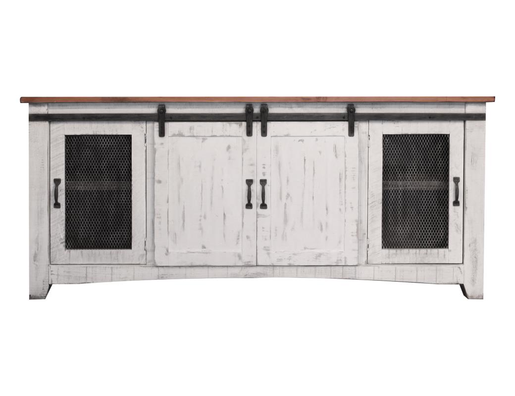 4 Door 80" TV Stand