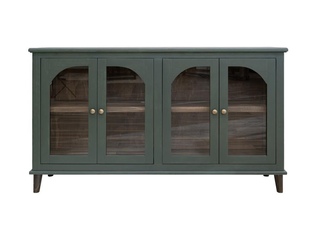4 Glass Doors Console