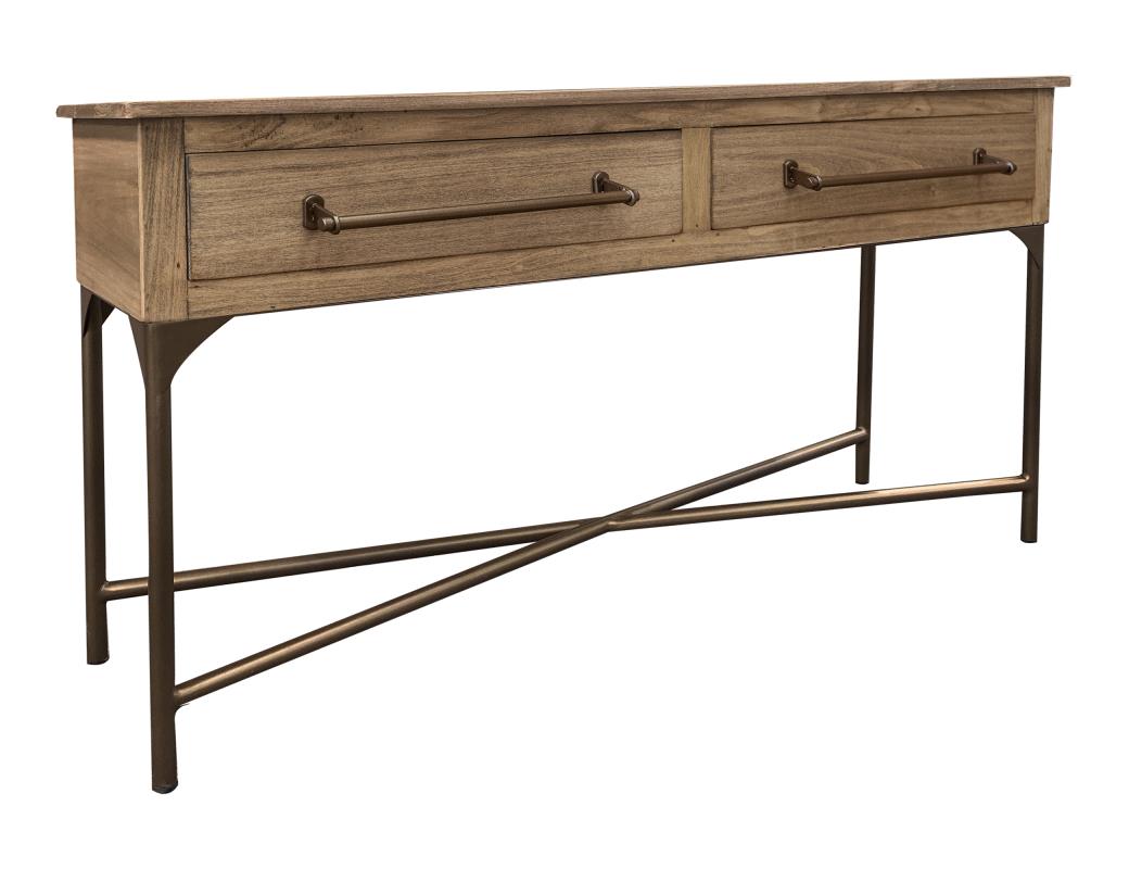 Metal Base Sofa Table