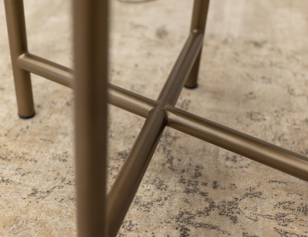 Metal Base Sofa Table