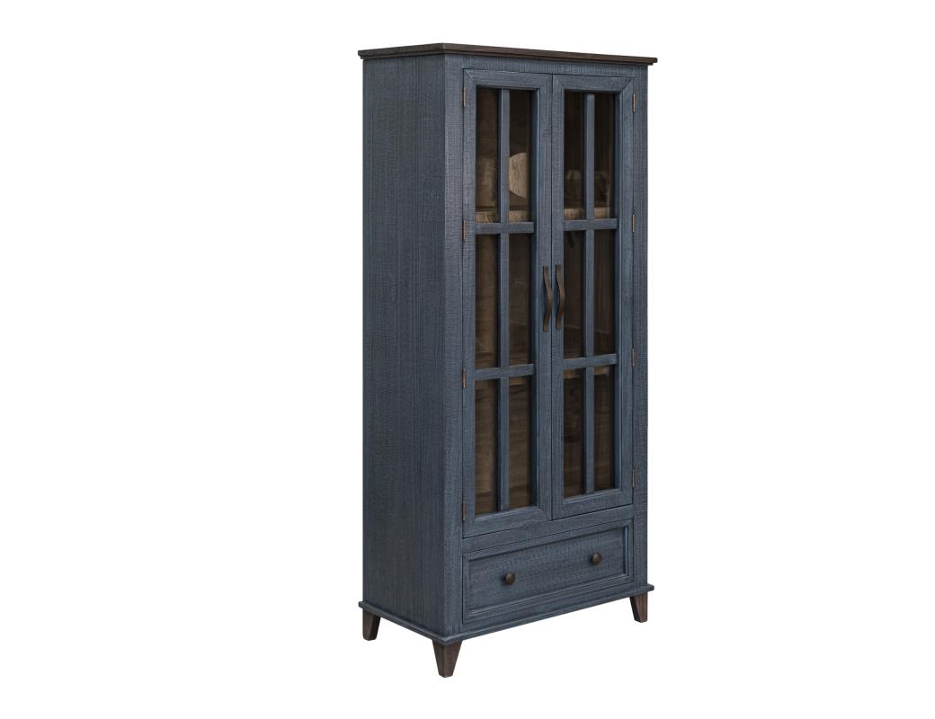 1 Drawer 2 Glass Doors Cabinet