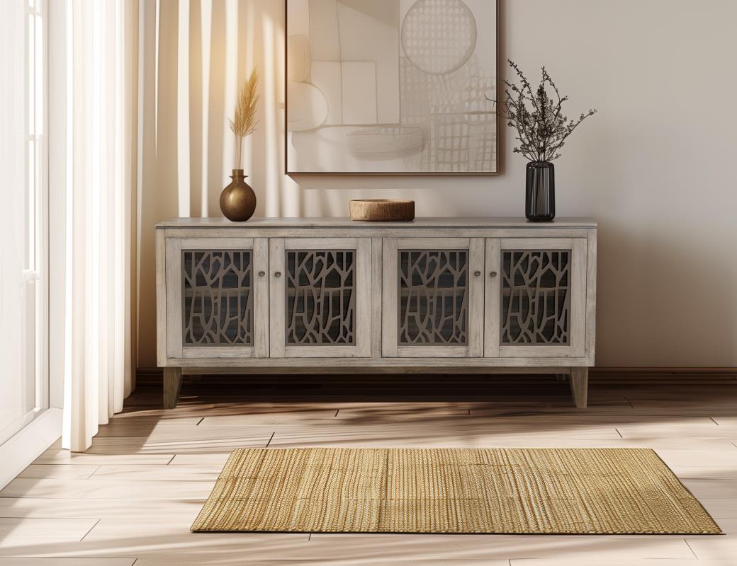 4 Glass Door Console
