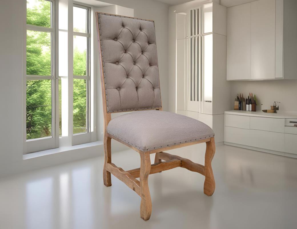 Tufted Backrest Upholstered Chair