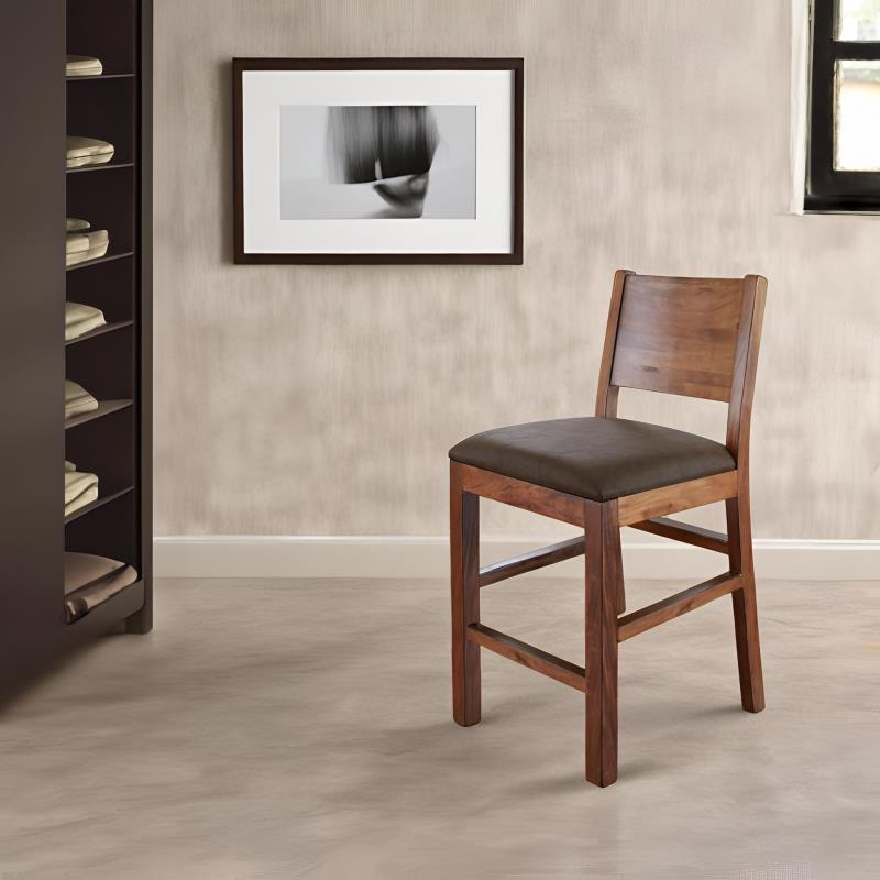 Faux Leather Seat 30" Barstool