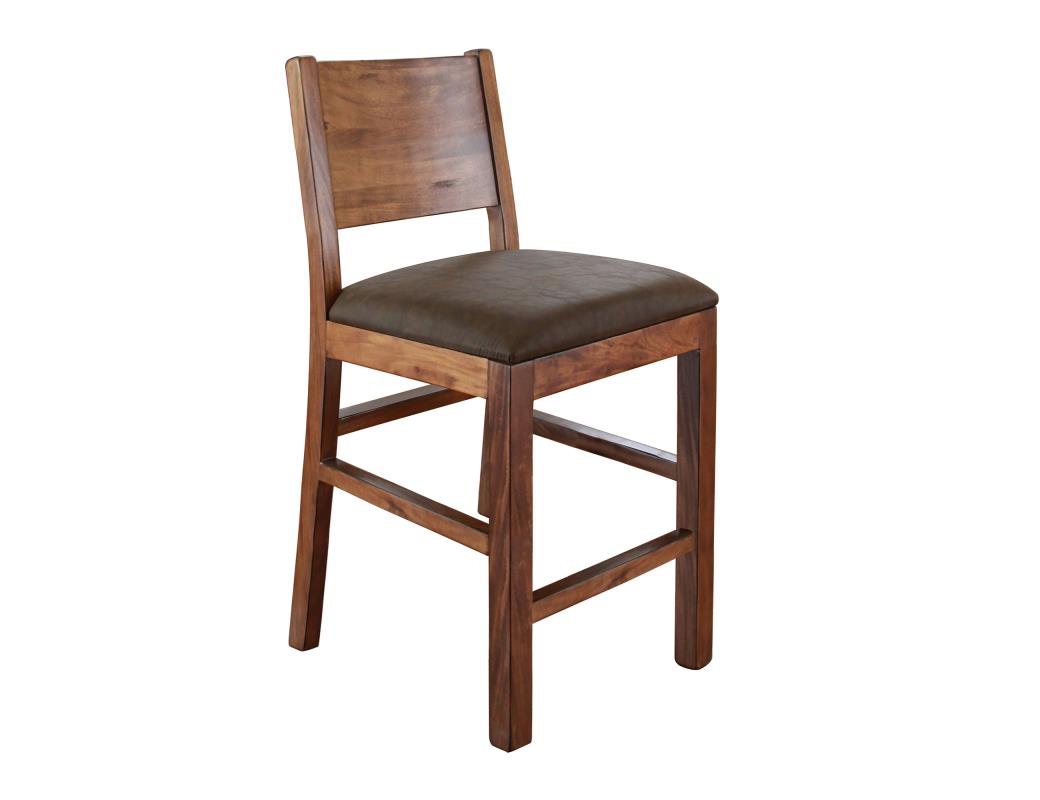 Faux Leather Seat 30" Barstool