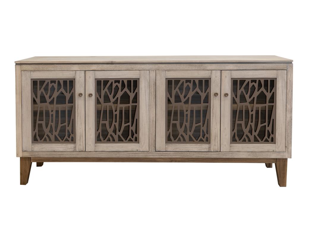 4 Glass Door Console