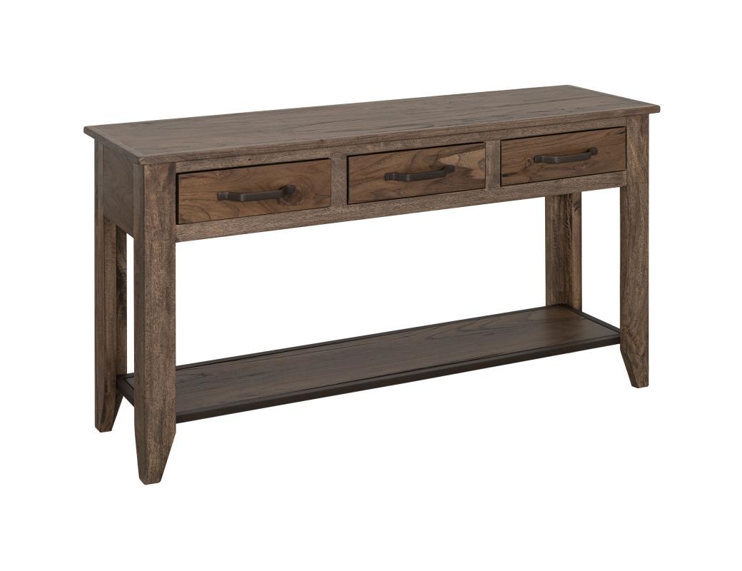 3 Drawer, 1 Shelf Sofa Table