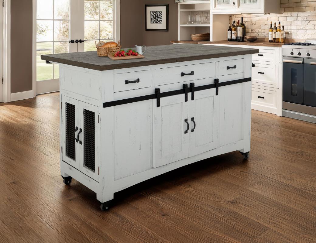 3 Drawer 2 Sliding Doors 4 Mesh Doors Kitchen Island