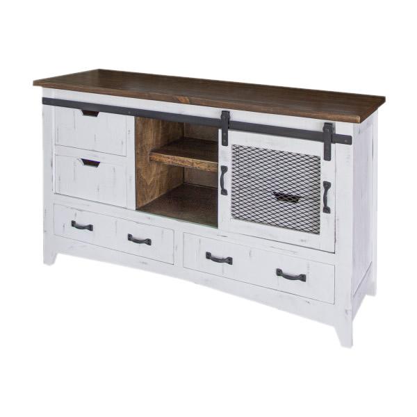 CLEARANCE! Solid Wood Dresser with Sliding Barn Door
