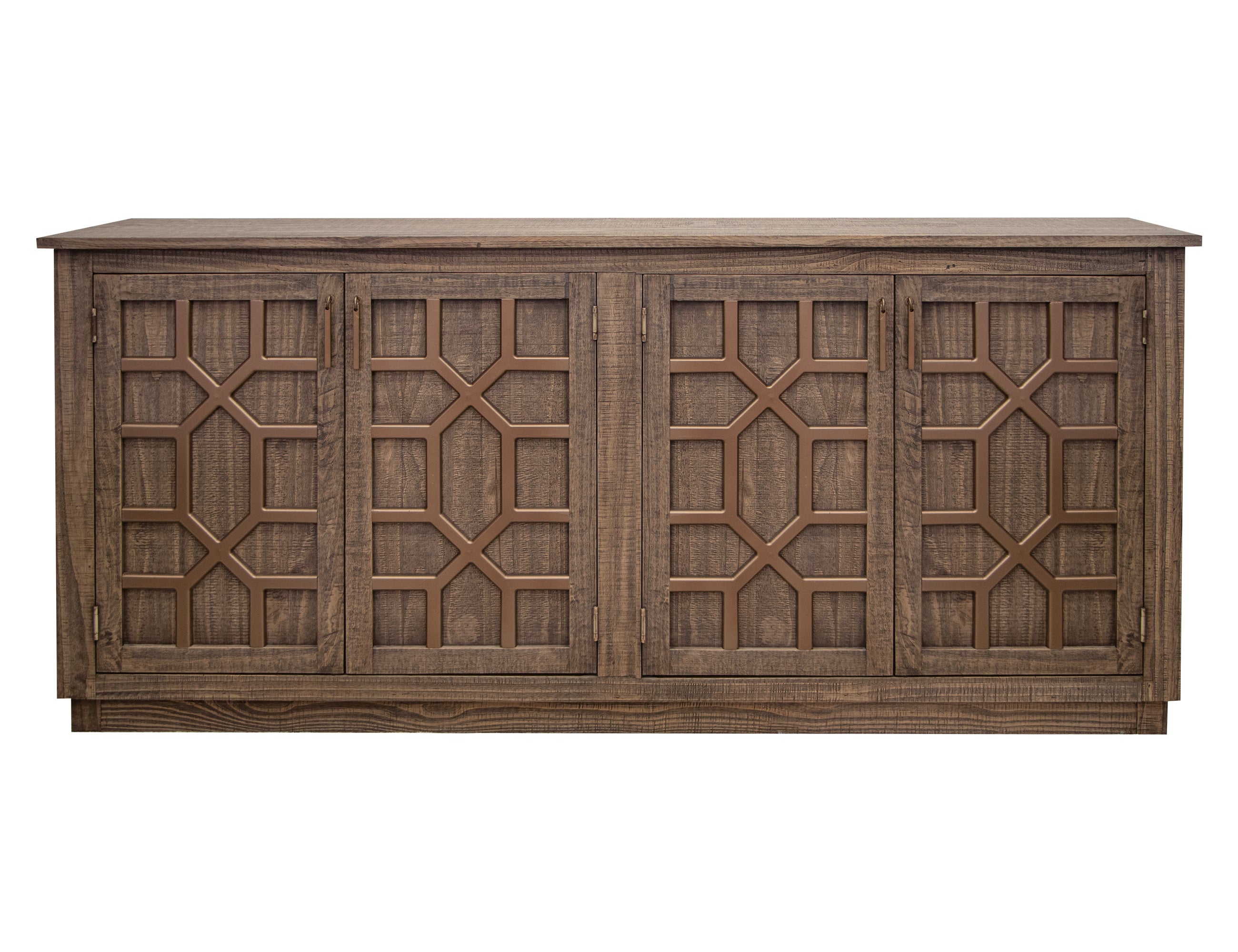 CLEARANCE! Solid Wood 4 Door Console