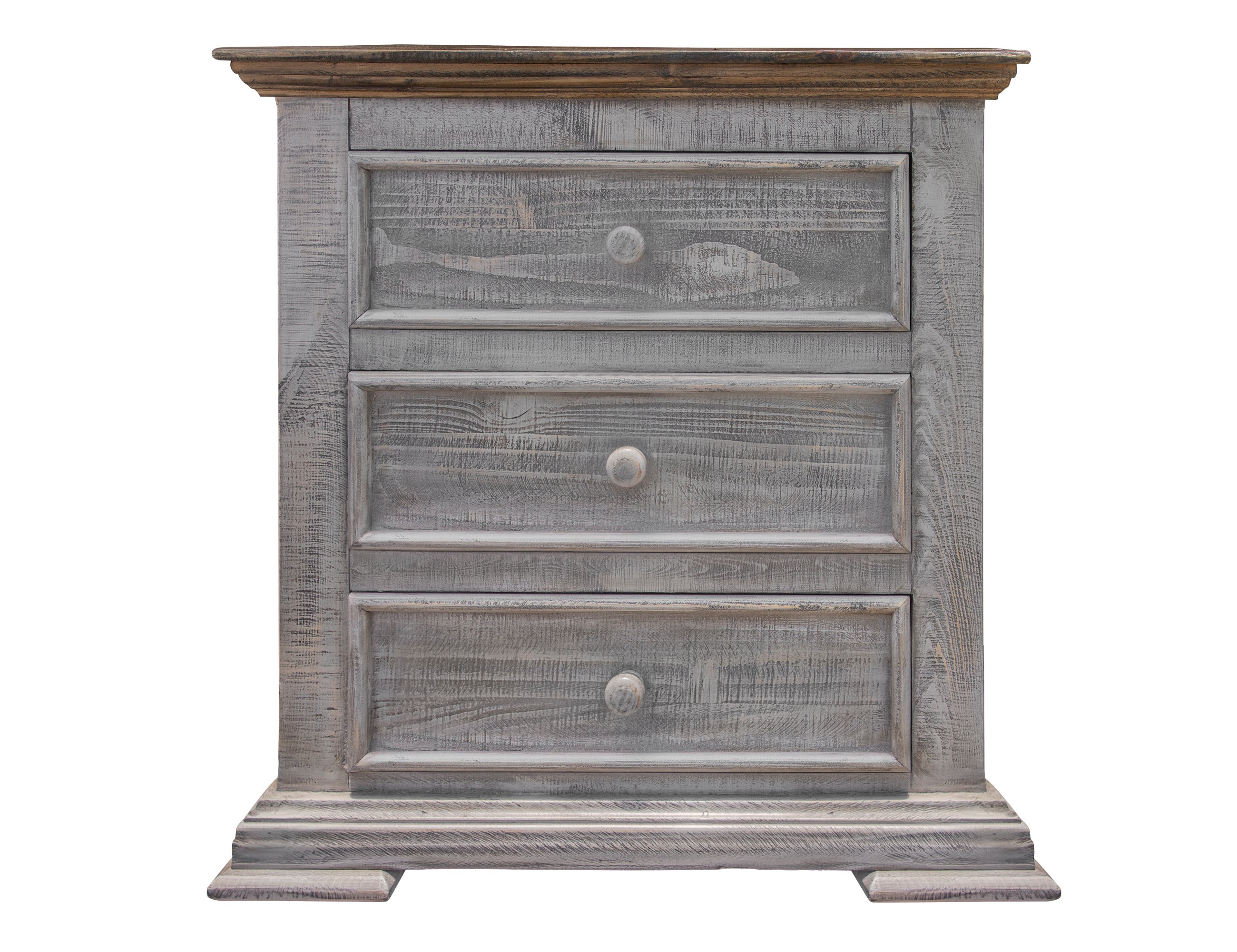 CLEARANCE! 3 Drawer Solid Wood Nightstand