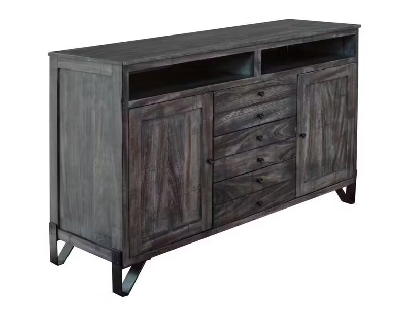 CLEARANCE! 3 Drawer 2 Door 60" TV Stand