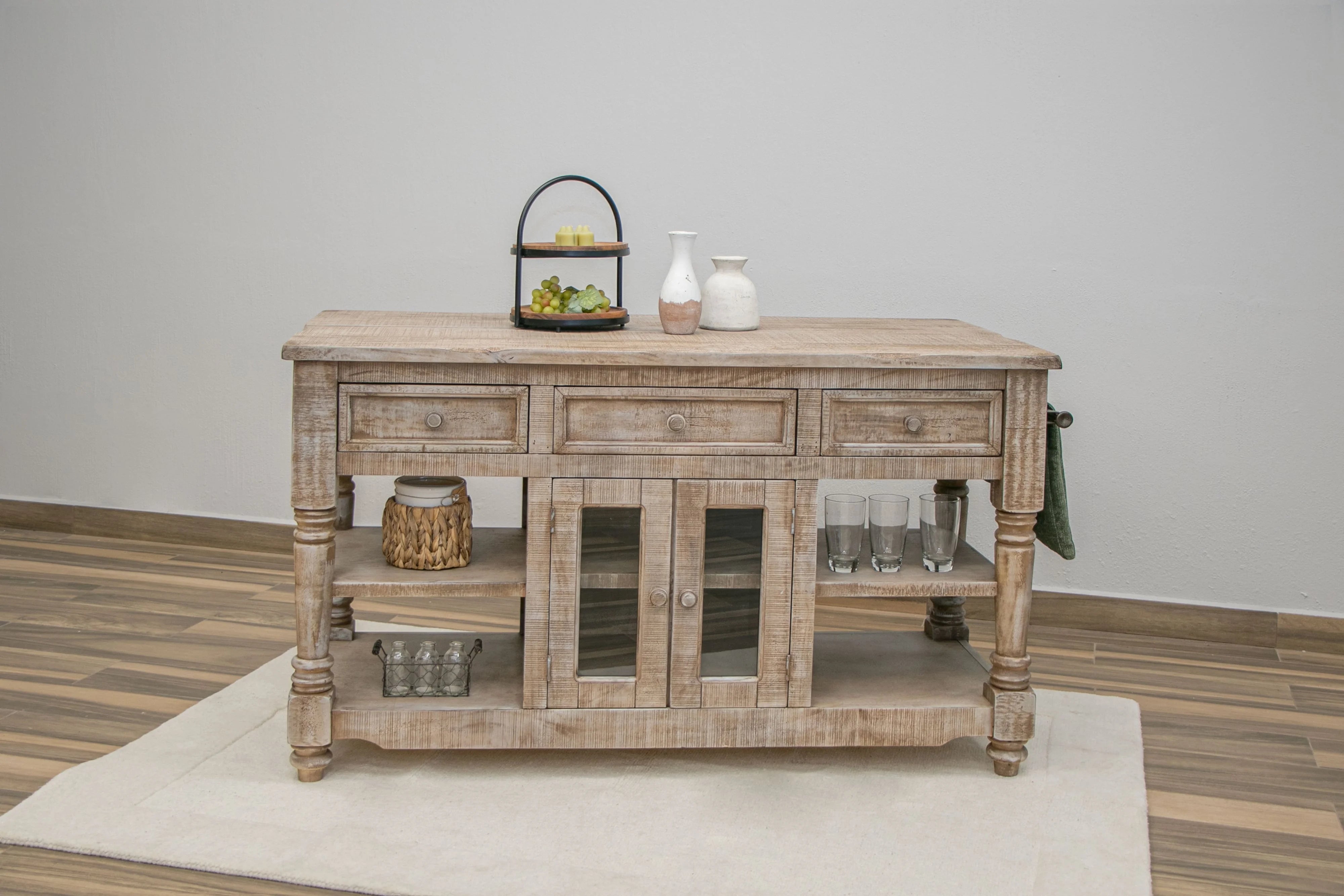 CLEARANCE! Solid Wood Kitchen Island