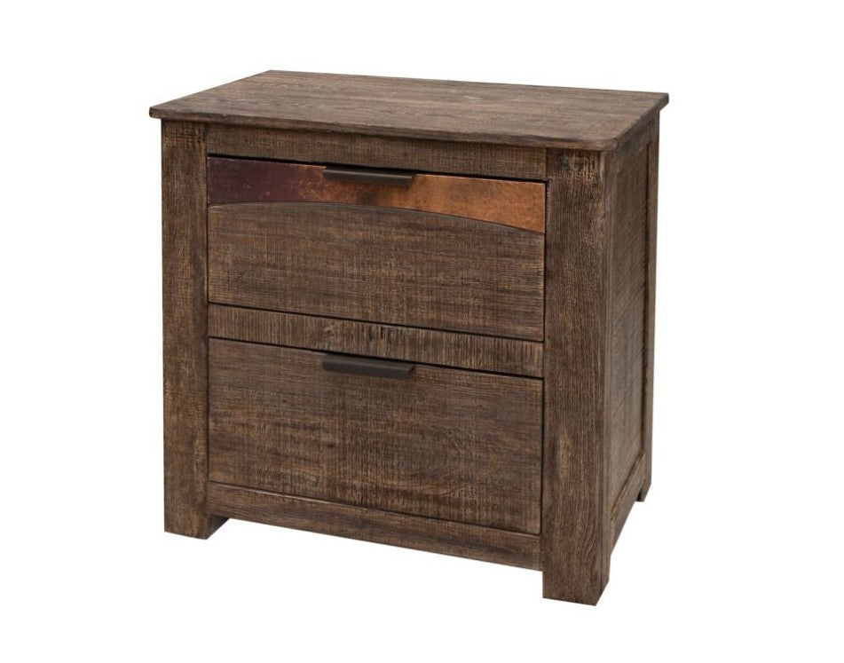 CLEARANCE! 2 Drawer Solid Wood Nightstand