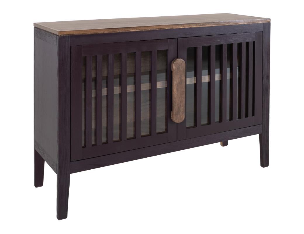 CLEARANCE! 2 Glass Door 1 Shelf Console