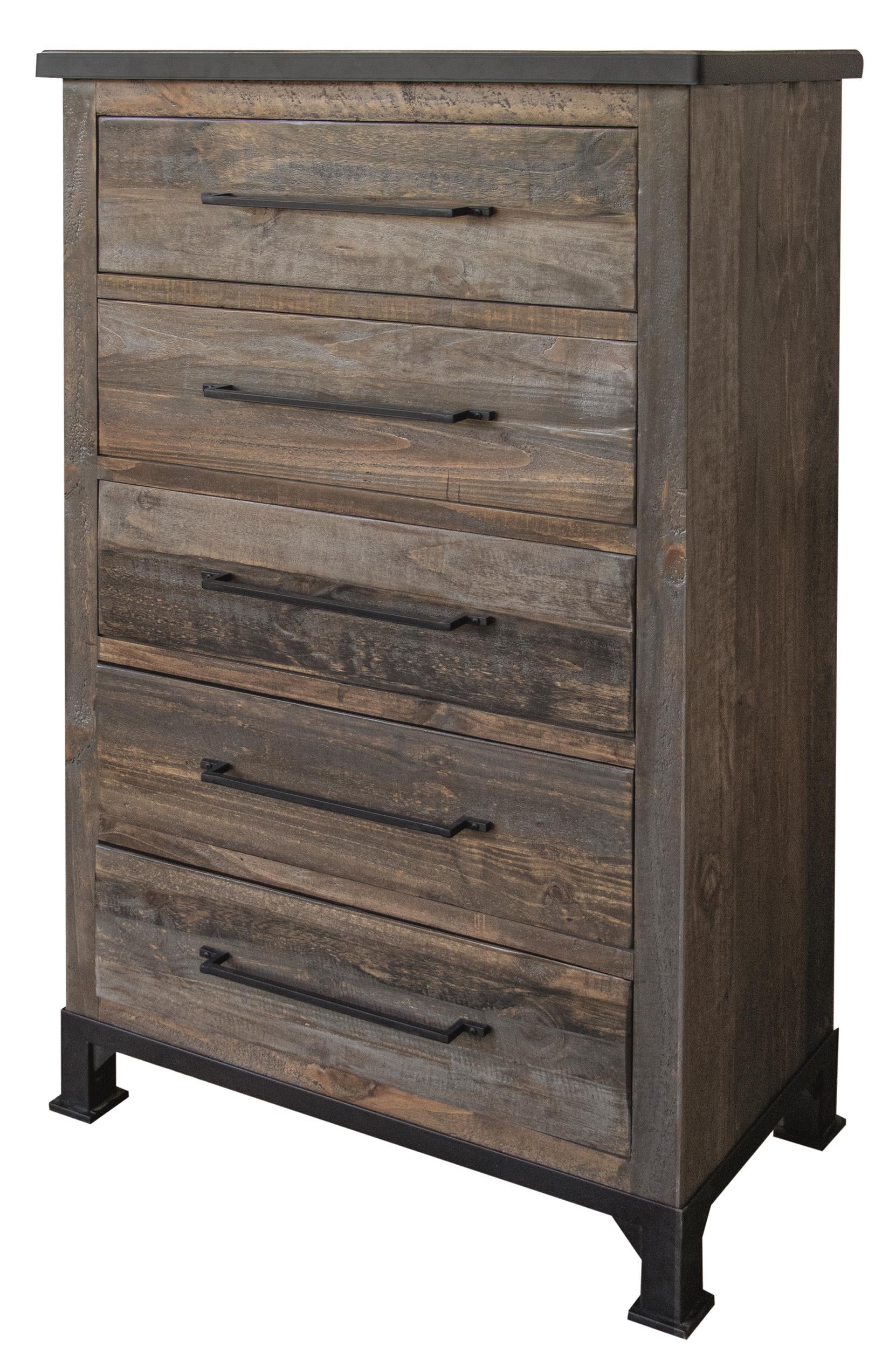 CLEARANCE! Solid Wood, Rustic 5 Drawer Chest