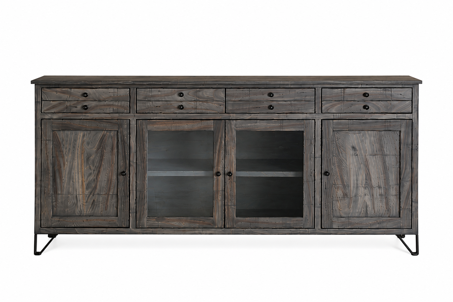 CLEARANCE! 80" TV Stand Solid Wood