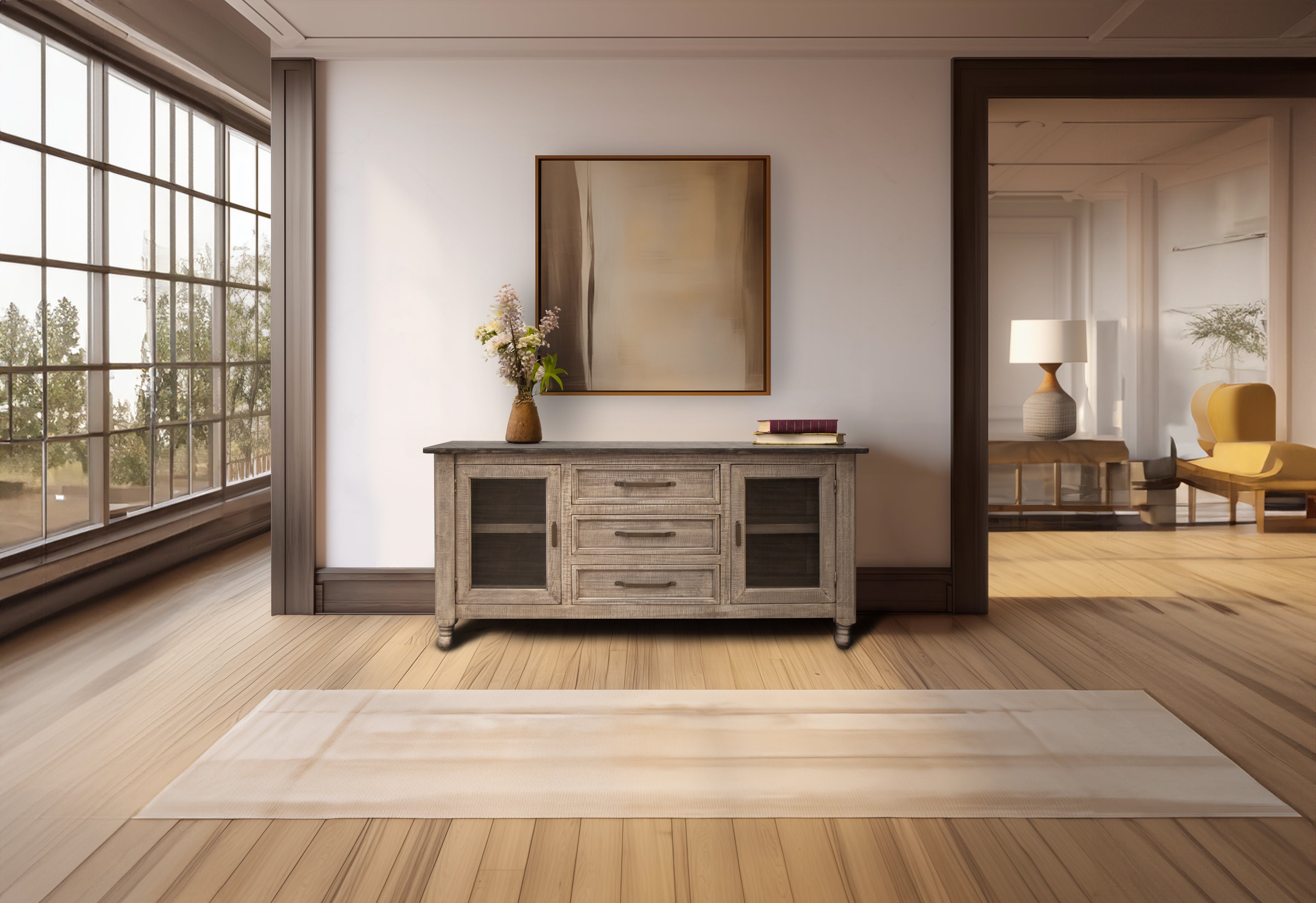 CLEARANCE! 3 Drawer, 2 Door Buffet Solid Wood