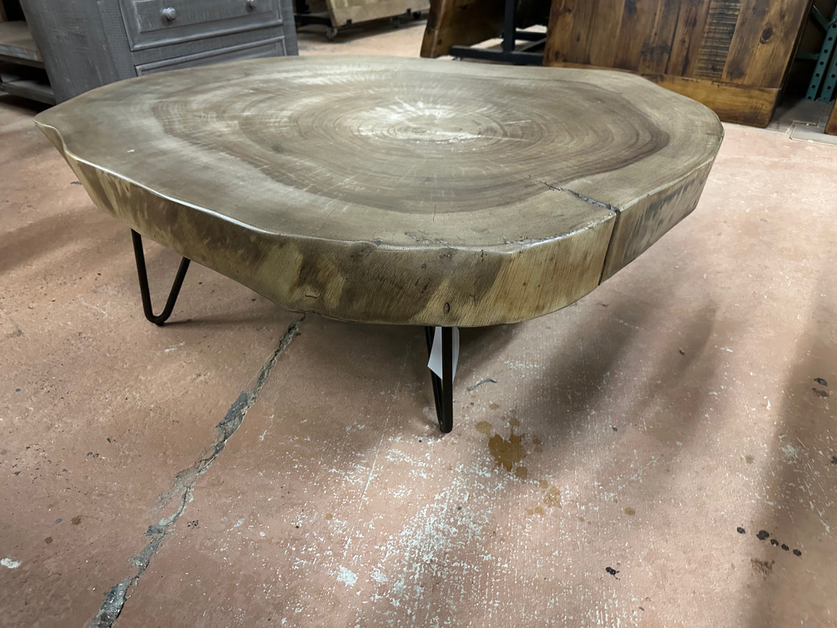 CLEARANCE! Live Edge Slab Coffee Table